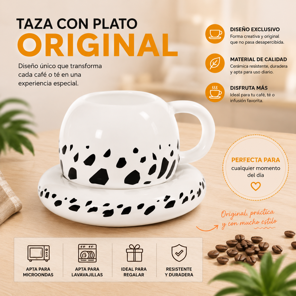 Características taza sombrero de Law