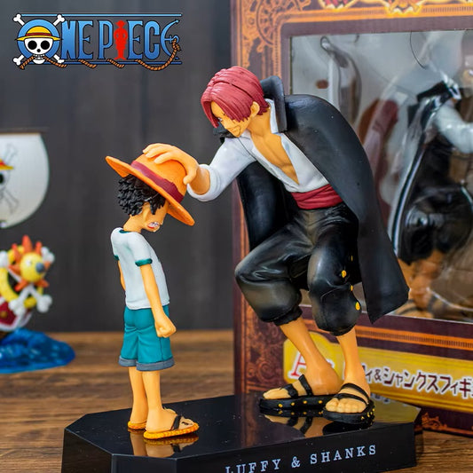 Figura Luffy y Shanks One Piece