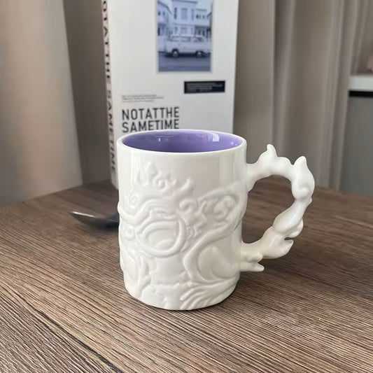 Taza dragón relieve 3D