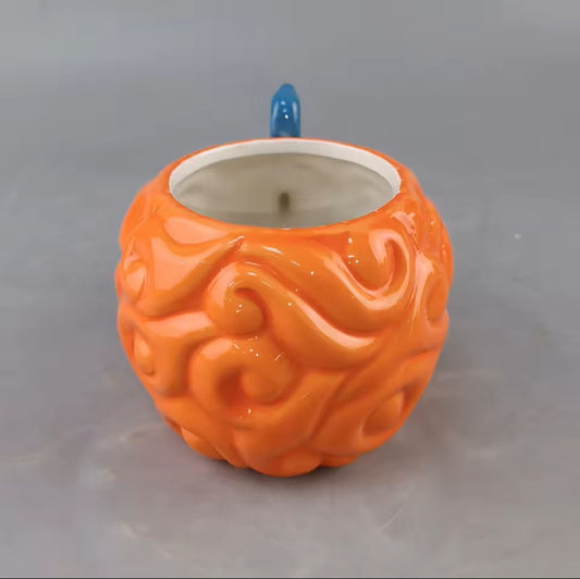Taza Fruta del Diablo naranja One Piece